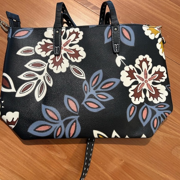 Tory Burch Hopewell Kerrington Handbag Tote Floral - Picture 4 of 13